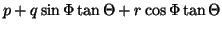 $\displaystyle p + q\sin\Phi\tan\Theta + r\cos\Phi\tan\Theta$